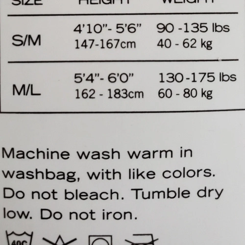 Memoi diamond argyle tights black medium large 130-175 lbs
